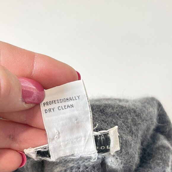 Christian Dior Womens Vtg Wool Blend Sweater Colorblock S Long Sleeve 80s 90s - Picture 5 of 6